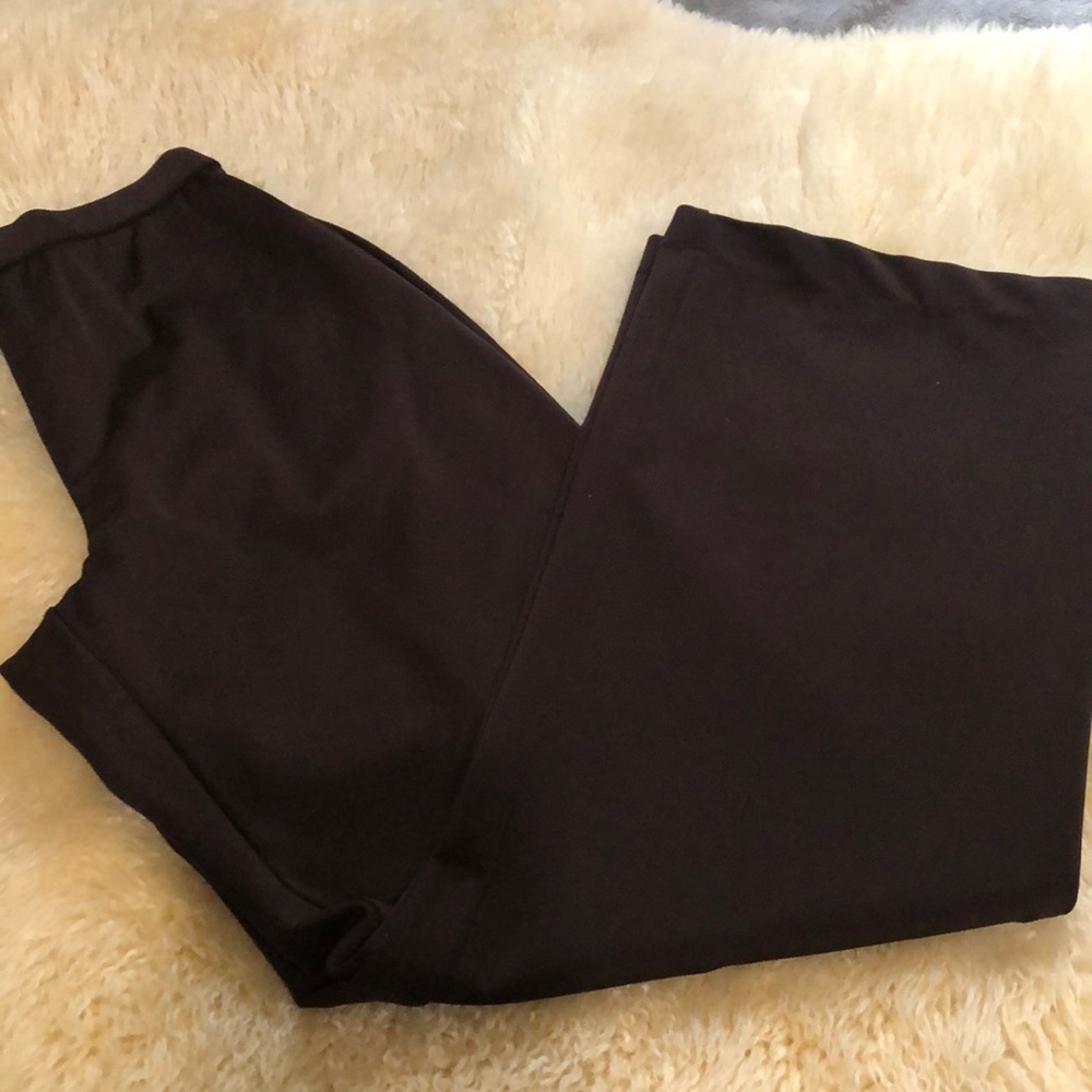 Brown wide leg pants size s